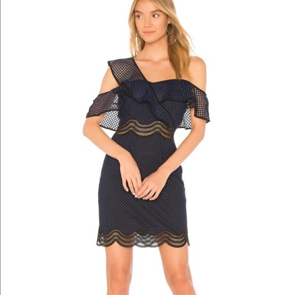 NWT Saylor Luca One Shoulder Mini Dress Size XS